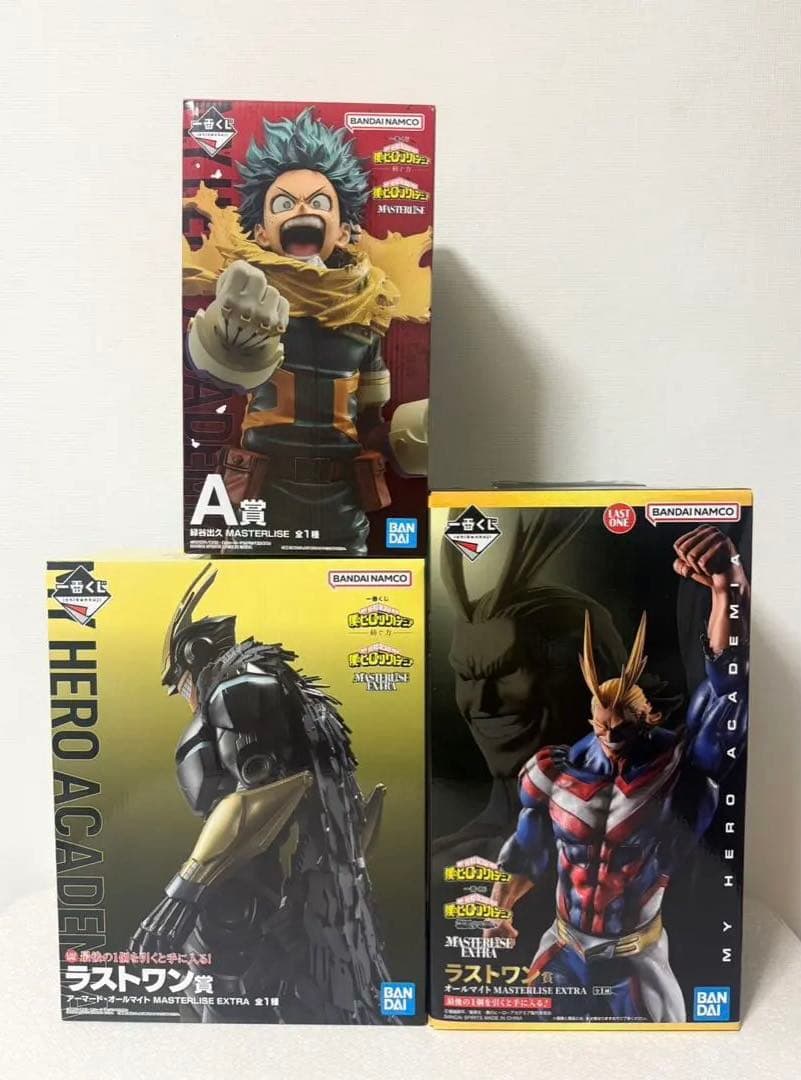 【出品本日まで！】一番くじ 僕のヒーローアカデミア フィギュア 3点セット 一番くじ 僕のヒーローアカデミア ～突入～