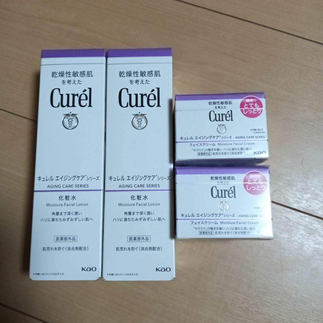 キュレル　エイジングケア　化粧水2本、クリーム2個 Amazon | キュレル エイジングケア クリーム (2個セット) | キュレル