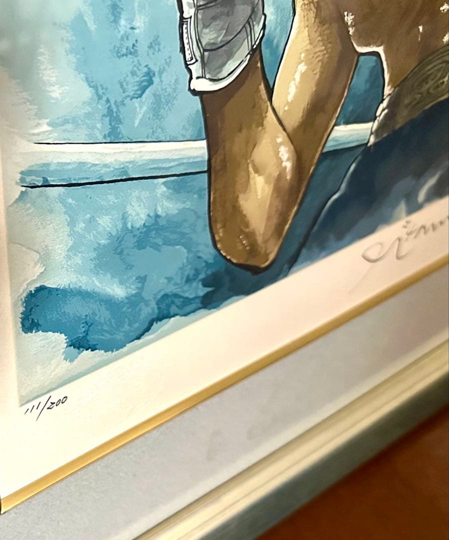 ゾロ目111/200】あしたのジョー ちばてつや 直筆サイン シルク