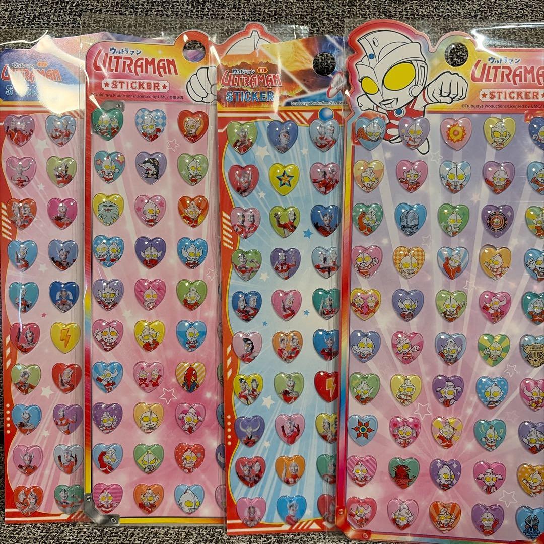 正規品 ウルトラマン ぷっくり シール4セット - メルカリ