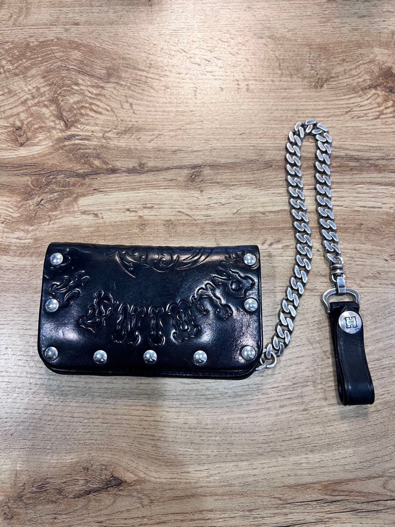 TENDERLOIN HOSANNA スタッズ付きレザー長財布