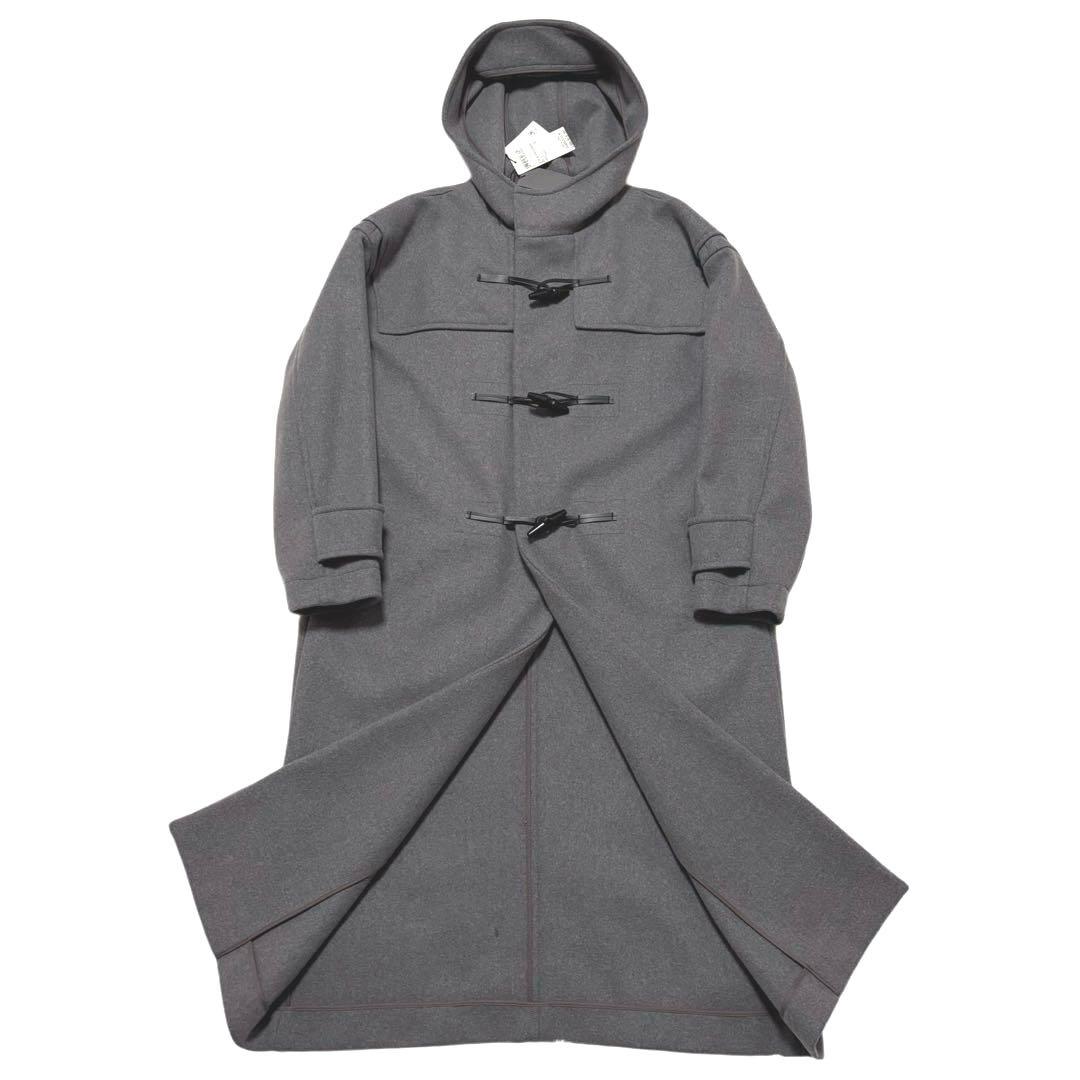 ✨新品タグ付き✨アンクレイヴ　ロング　ダッフルコート　ウールメルトン　グレー