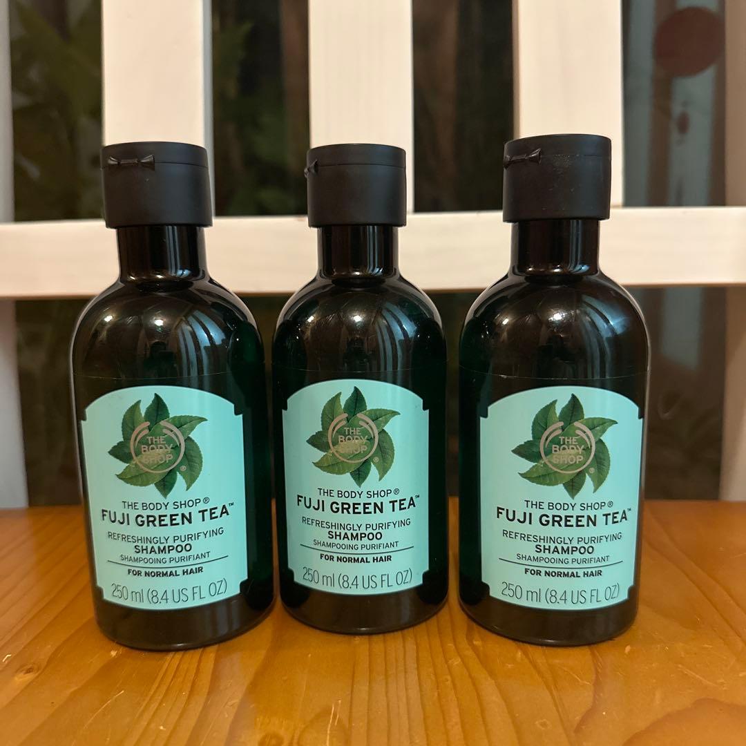 THE BODY SHOP シャンプー　フジグリーンティー　250ml×3本