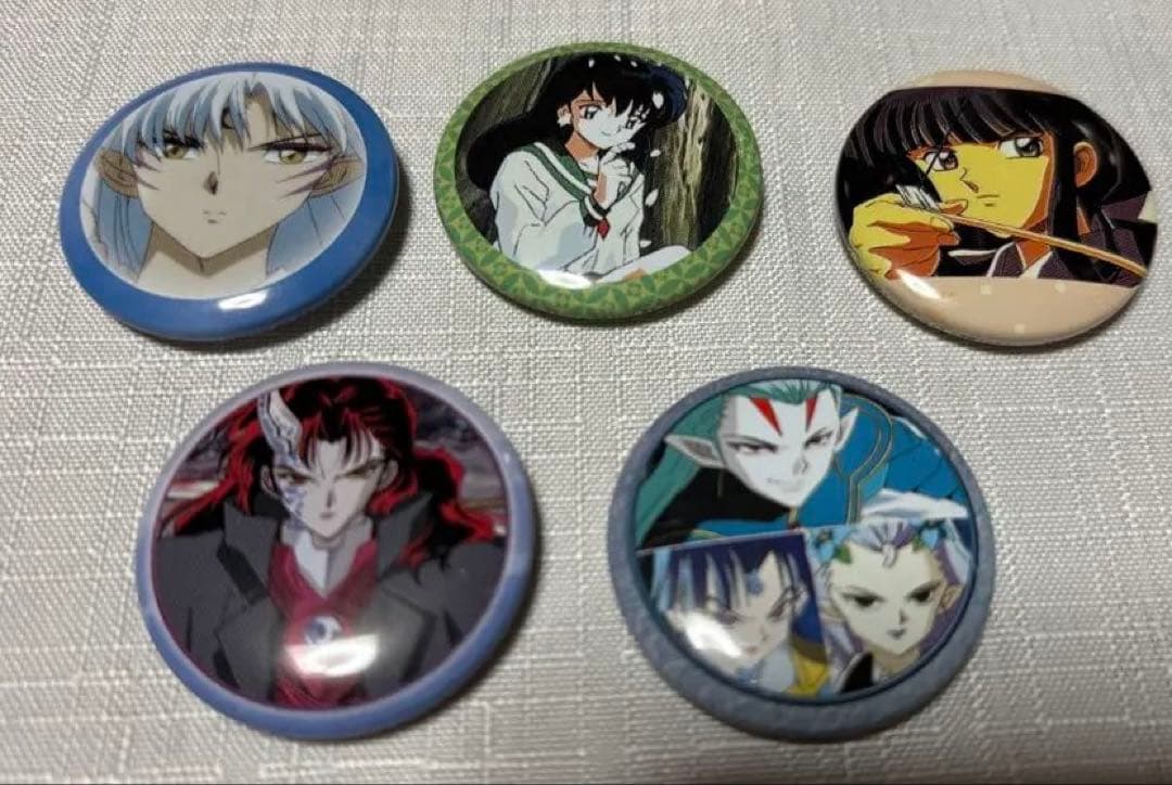 犬夜叉 缶バッジ 5個 殺生丸 かごめ 桔梗 ティンバッチ - メルカリ