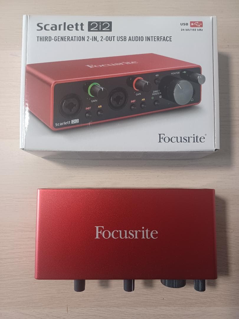 DTM・DAW FOCUSRITE Scarlett 2i2 3rd Gen Focusrite Scarlett 2i2 4th Generation USB Audio Interface