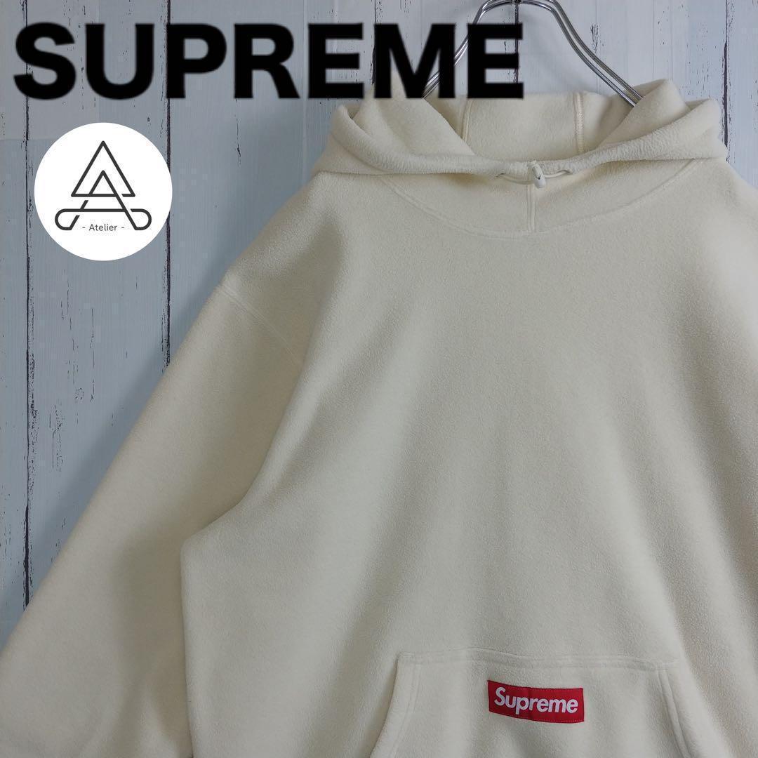 【入手困難モデル】シュプリーム ポーラテック フリース センターロゴ ベージL