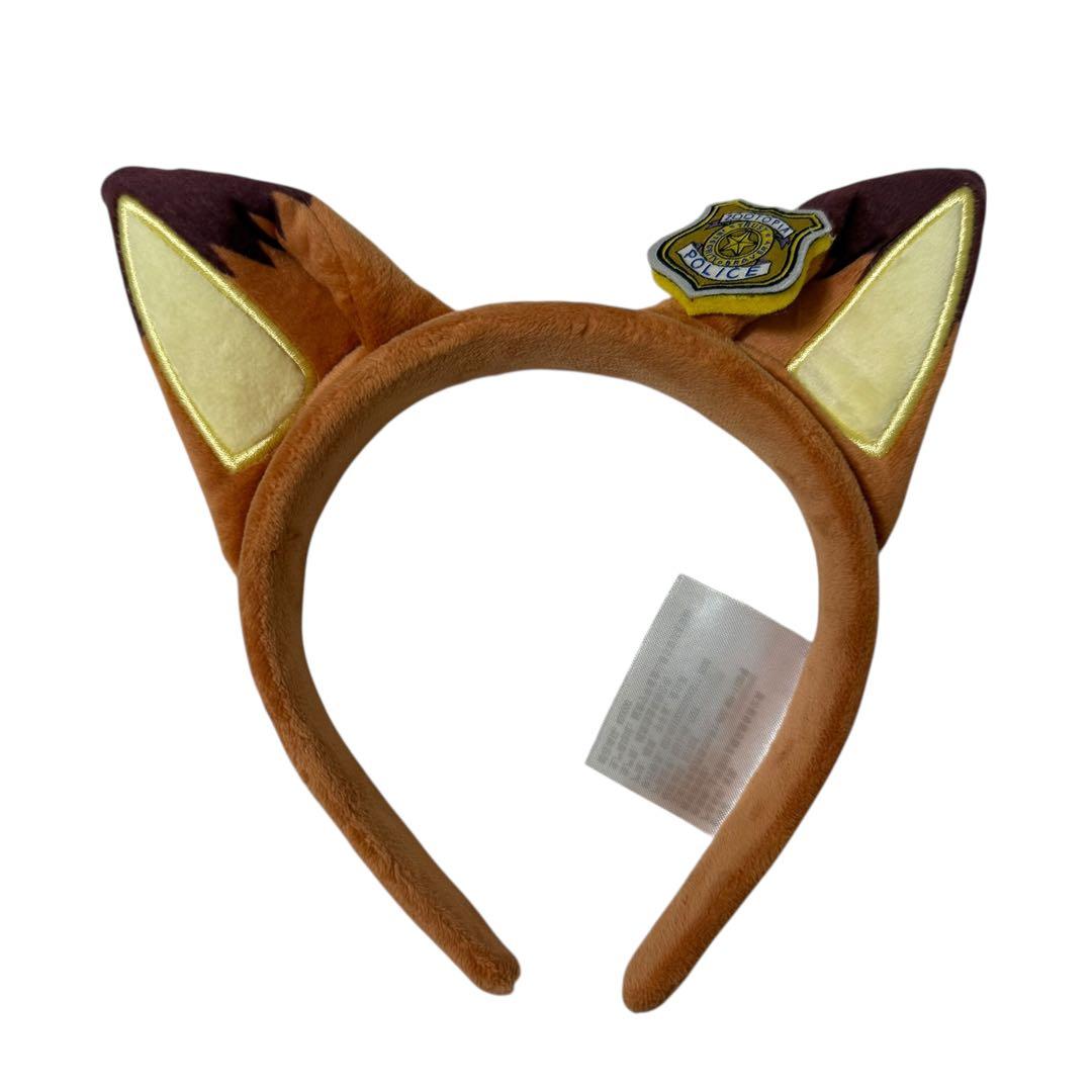 美品】上海ディズニー ズートピア ニック＆ジュディ カチューシャ 2点