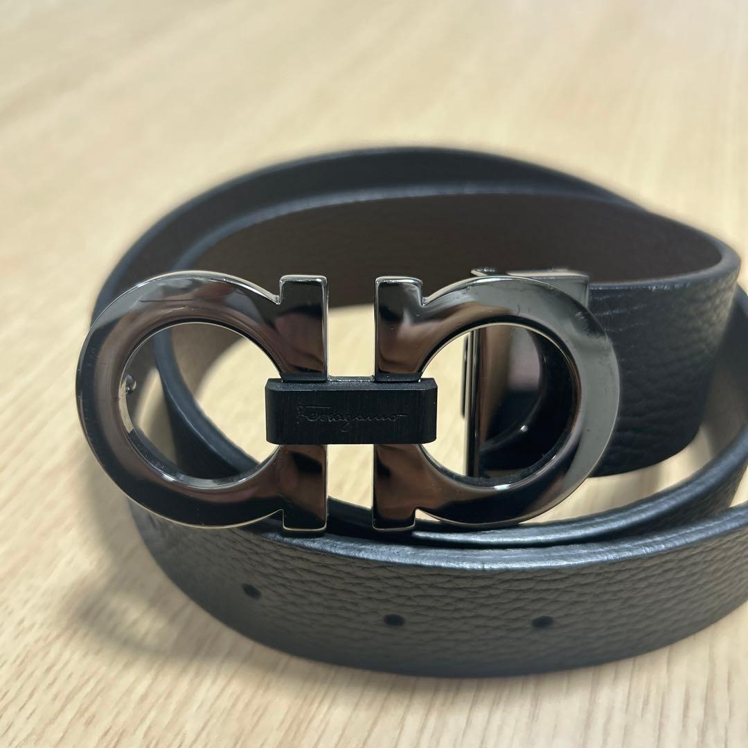 フェラガモ　メンズベルト　ダブルガンチーニSalvatore Ferragamo