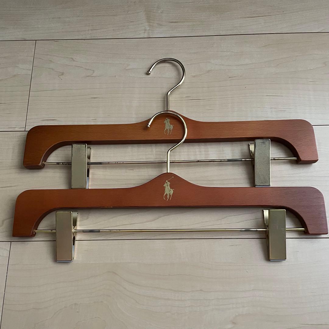 非売品】ラルフローレン 木製ハンガー スーツ ジャケット ボトムス