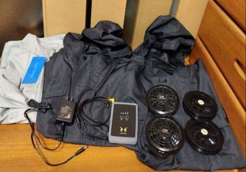 空調服 空調風神服 LL 新品＆中古 長袖ブルゾン バッテリー 他