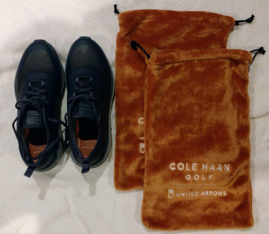 コ*ナ様 COLE HAAN ゴルフシューズ ネイビー 収納袋付き