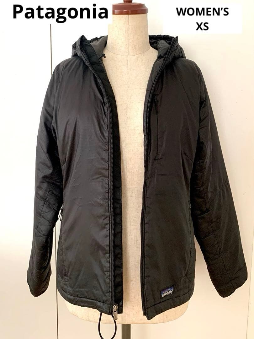 パタゴニア フード ダウンジャケット 黒 WOMEN'S XS - メルカリ
