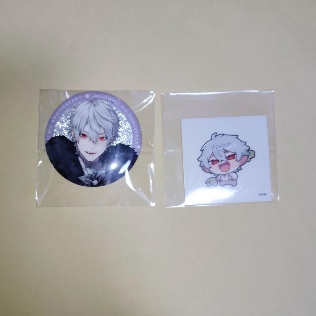 にじさんじ 8周年 with cake！ステッカー グリッター缶バッジ 葛葉