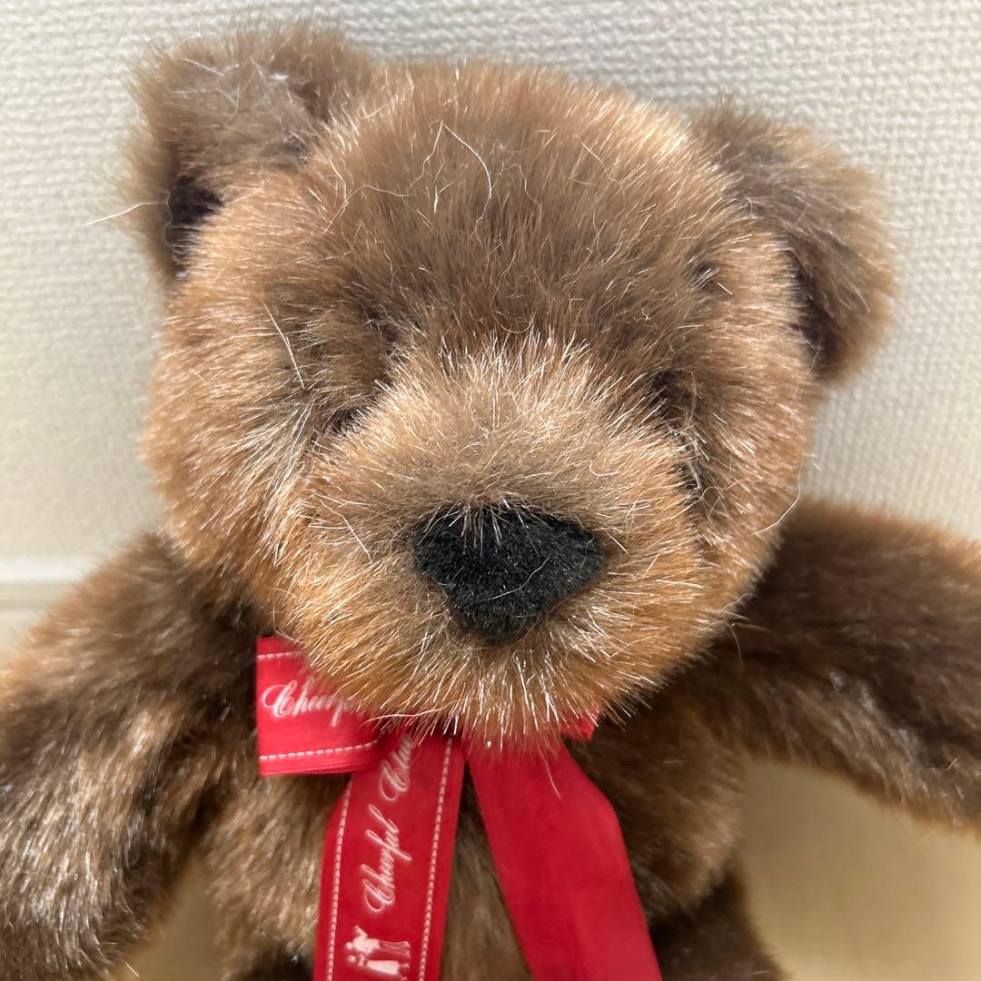 くま クマ 熊 ぬいぐるみ 赤 リボン 昭和 レトロ - メルカリ