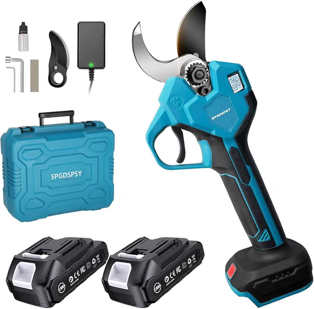 電動剪定バサミ 枝切り電動バサミ2026年人気モデル 切断径40mm PSE認証