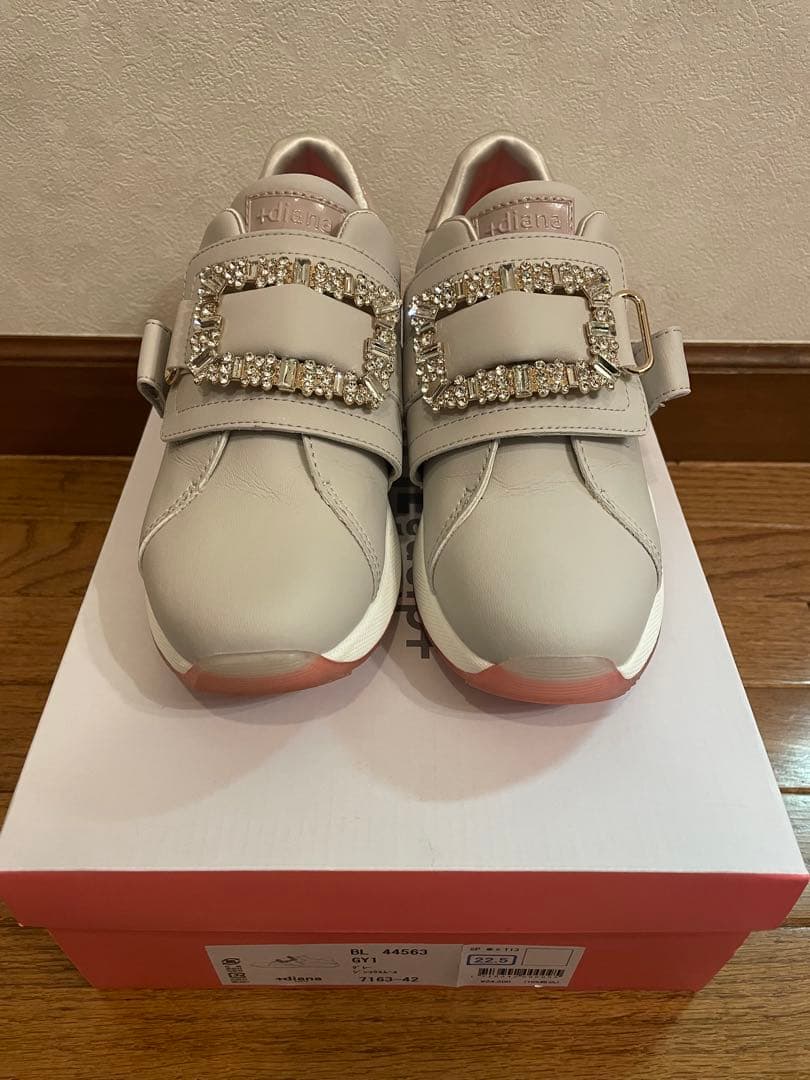 【美品】ダイアナ　ゴルフシューズ　グレー