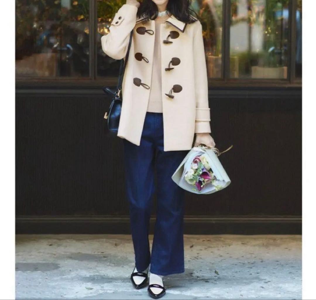 新品　未使用　タグ付き　組曲　バイカラー　ダッフルコート　2サイズ