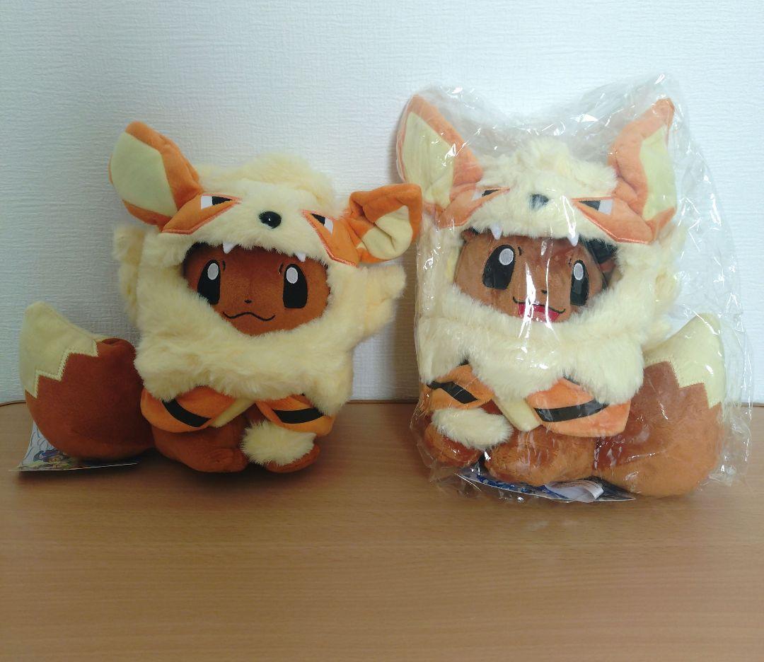 ポンチョを着たイーブイ ウインディ ポケモンセンターオキナワ ポケモン 沖縄限定 ウィンディポンチョのイーブイ ノーマル ぬいぐるみ ポケモンセンター