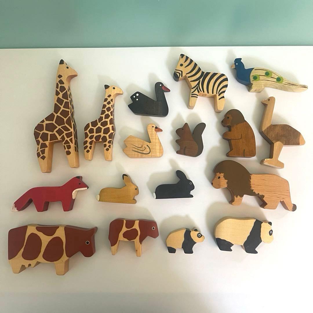 ドイツ スピールフォーム動物 木のおもちゃ 置物 - メルカリ