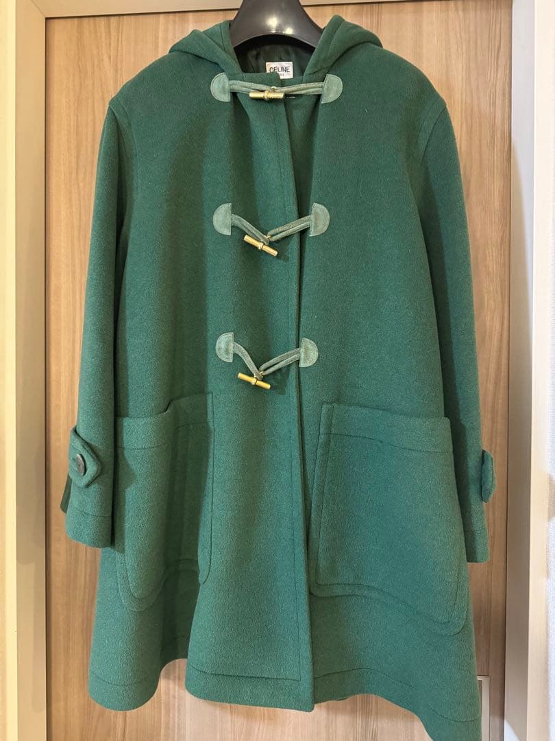 最終値下げ✨セリーヌ CELINE オールドセリーヌ ビンテージ　緑 日本直送 名牌中古包 】CELINE セリーヌ 財布 グリーン ガンチーニ