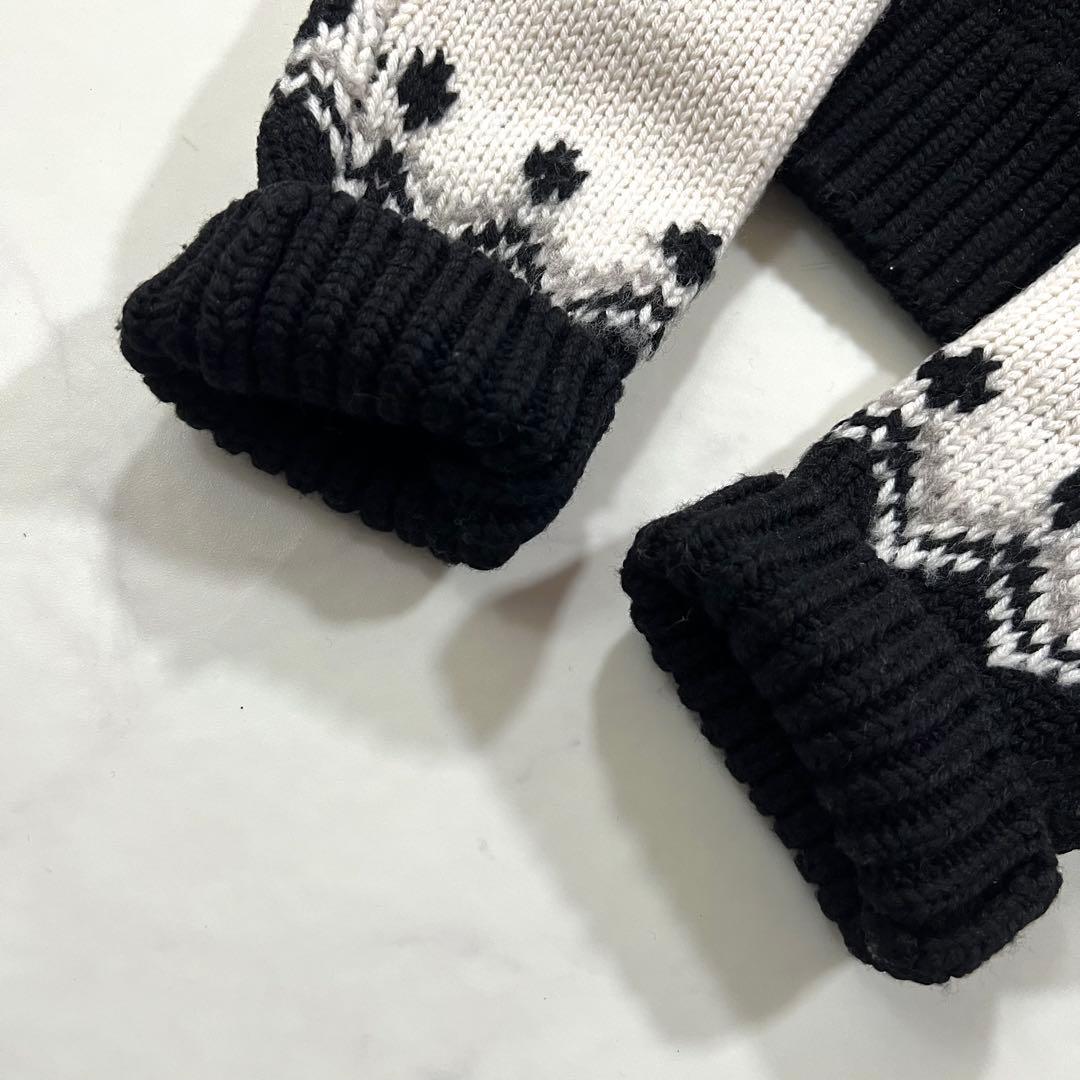 クリスタセヤ ノルディック オーバーサイズ ニット ウール ホワイト