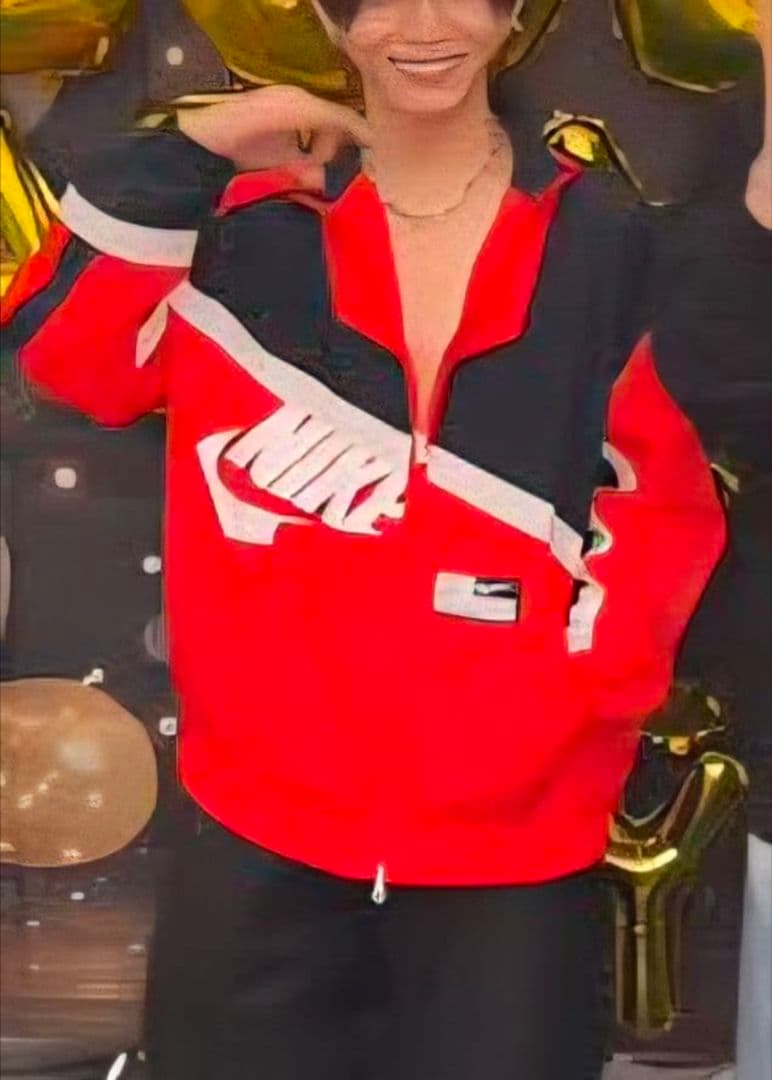 新品☆Nike☆ナイキ☆山田涼介着用☆RED☆オーバーサイズ☆S☆パンツ