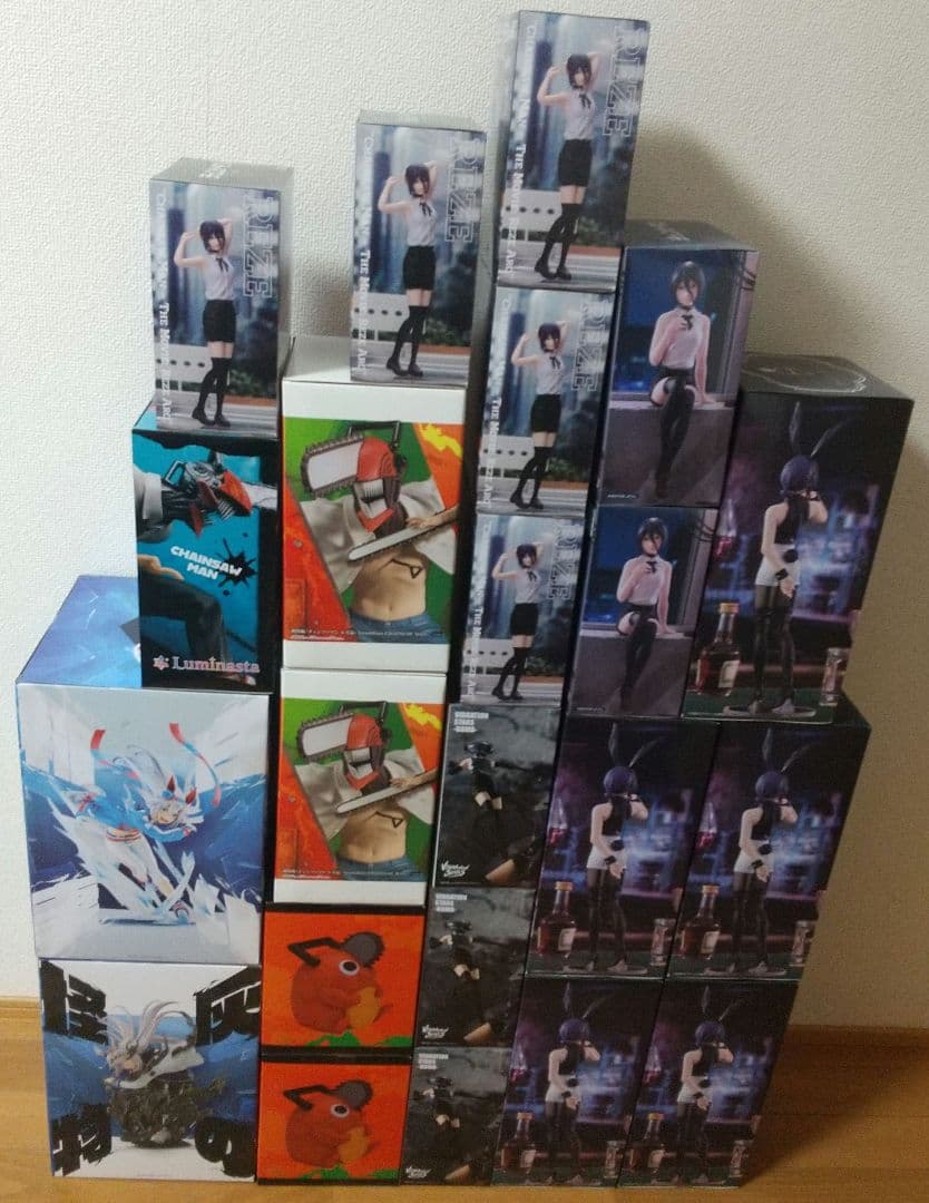 チェンソーマン レゼ フィギュア ボム ぬーどる バニー ポチタ 貯金箱