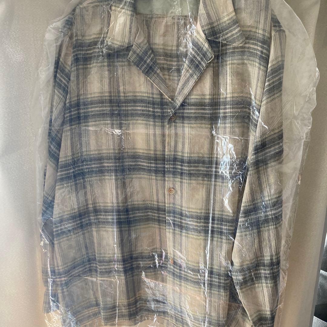 NICENESS THOM OPEN COLLAR JACKET SHIRT M - メルカリ