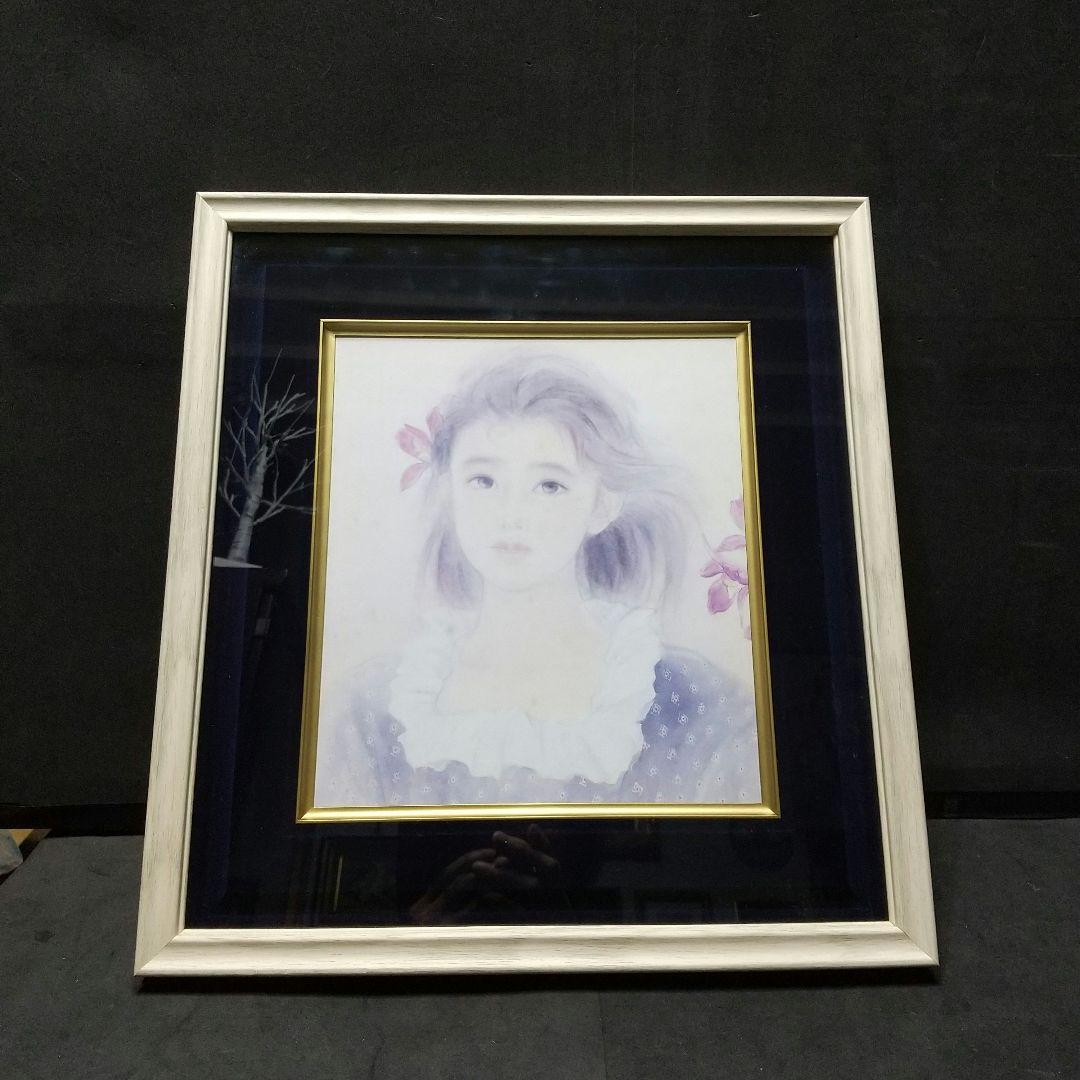 ❗️緊急値下げ❗️おおた慶文 少女 水彩画 原画 サイン有り 複製画 と