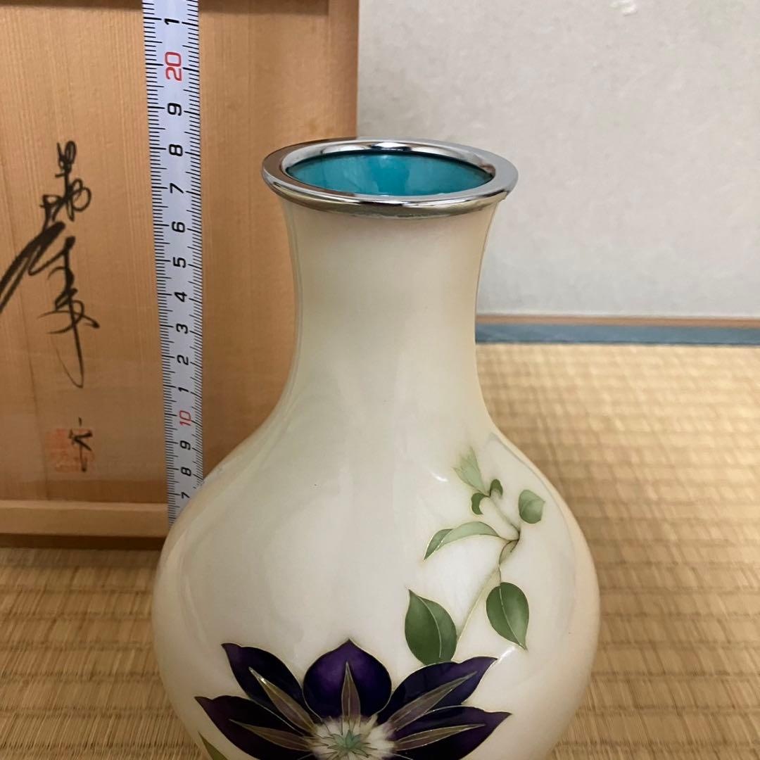 七宝焼 花瓶 田村幸夫 - メルカリ