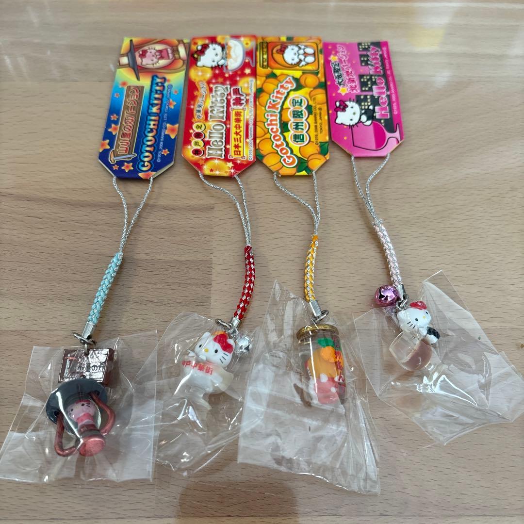 激レア】ご当地キティ 根付け 4点まとめ売り 山小屋の灯/北新地/神戸