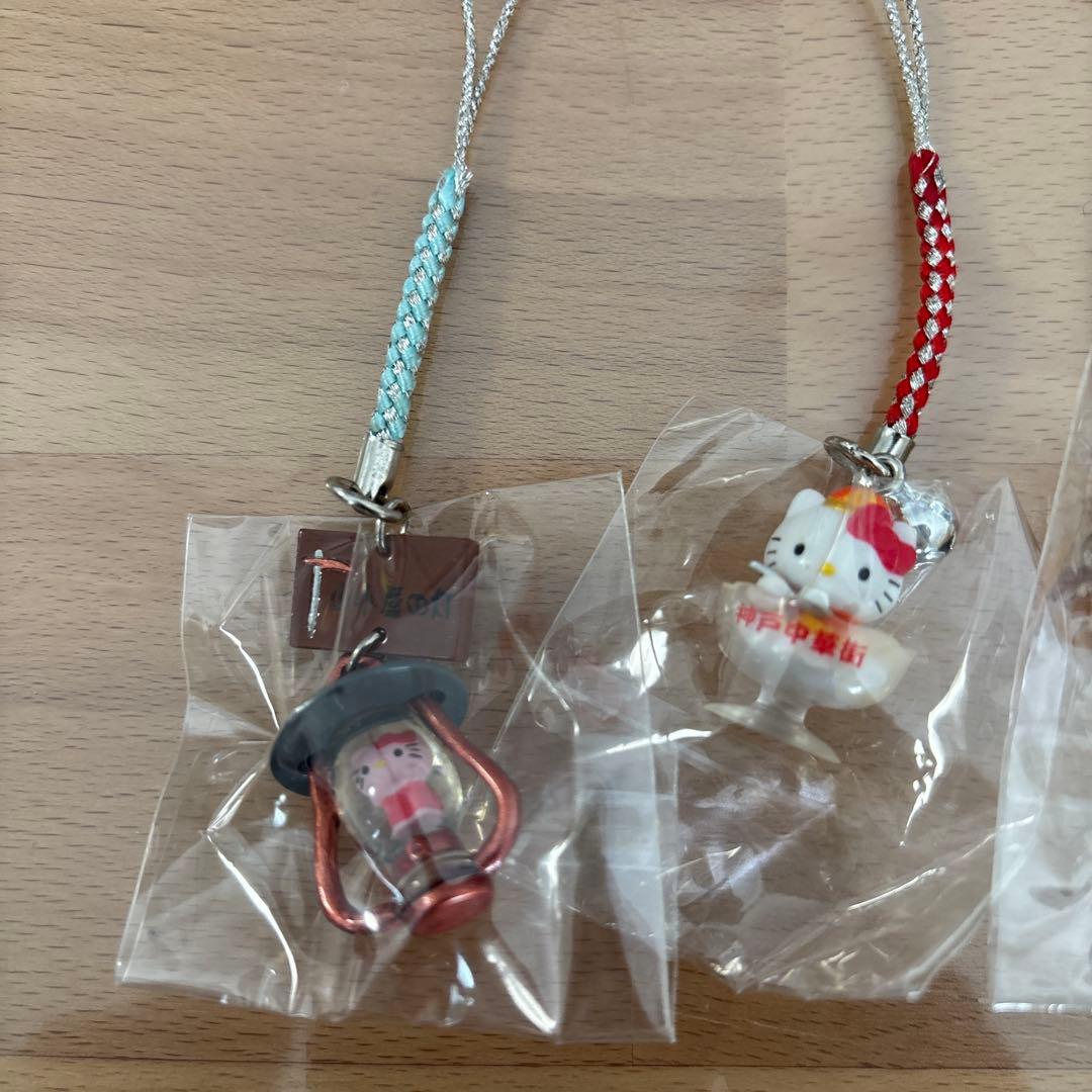 激レア】ご当地キティ 根付け 4点まとめ売り 山小屋の灯/北新地/神戸