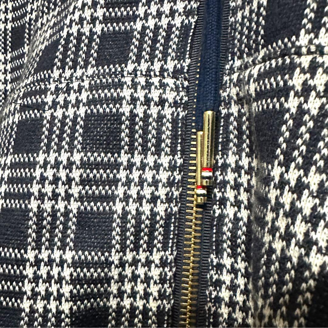 美品】トムブラウン 4bar マイクロチェック ジャガード パーカー