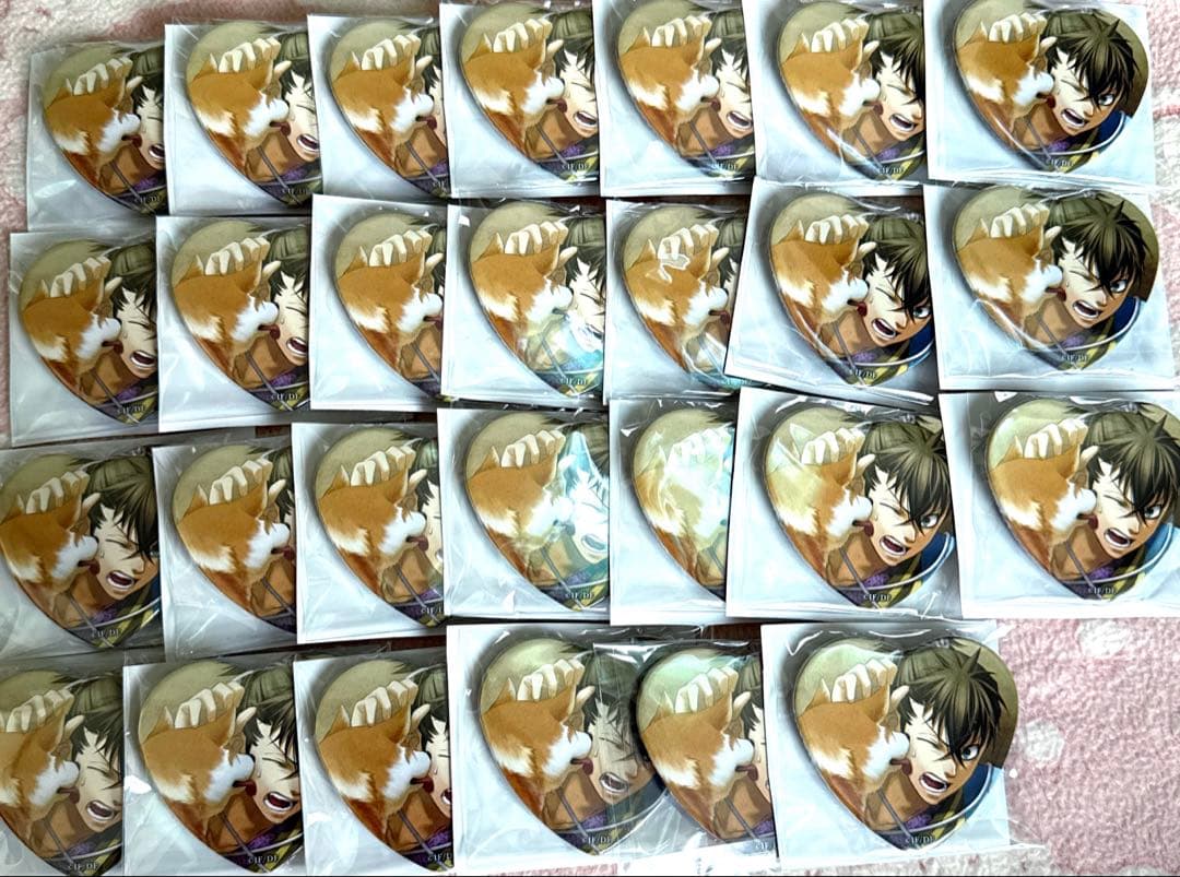 薄桜鬼　遊戯録　アニメガ　ビックカメラ　ソフマップ　藤堂　ハート缶バッジ　27点