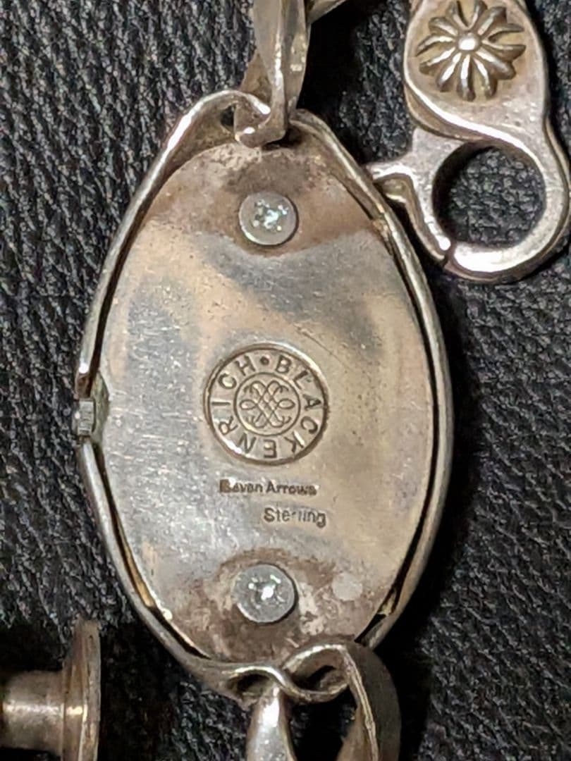 KEN様専用シルバー925 ウォッチクロス柄 ブラッケンリッチ 蓋無 可動