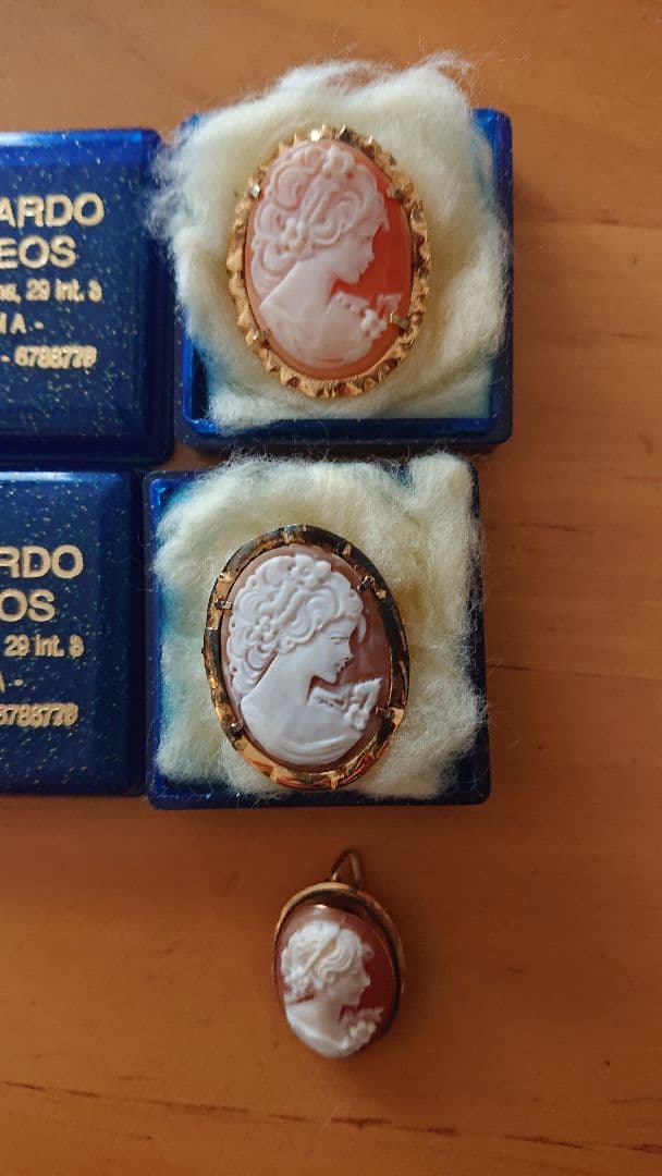 LEONARDO カメオブローチ 3個セットの通販はau PAY マーケット - 輸入
