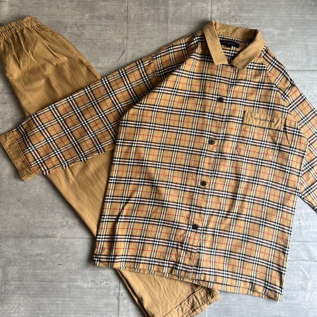 BURBERRY LONDON　ネルシャツタイプ　ノバチェック　セットアップ　L