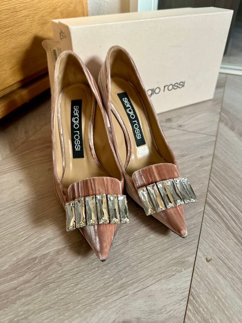 Sergio Rossi ピンクパンプス　sr1 37 23.5 セルジオロッシ