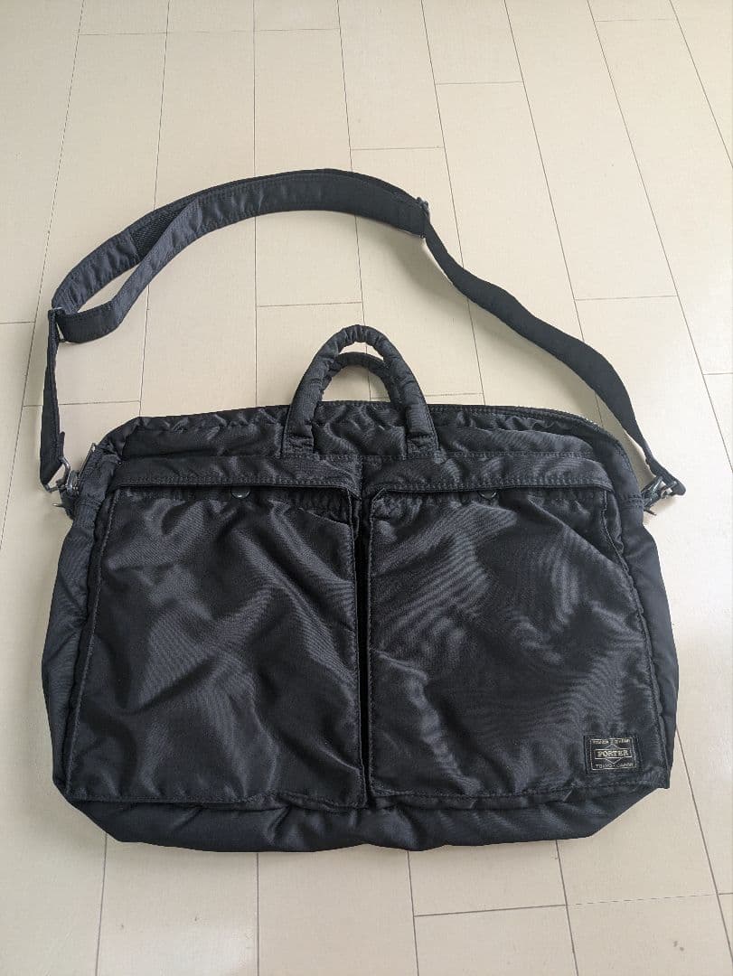 PORTER TANKER 2WAY BRIEFCASE　ブラック