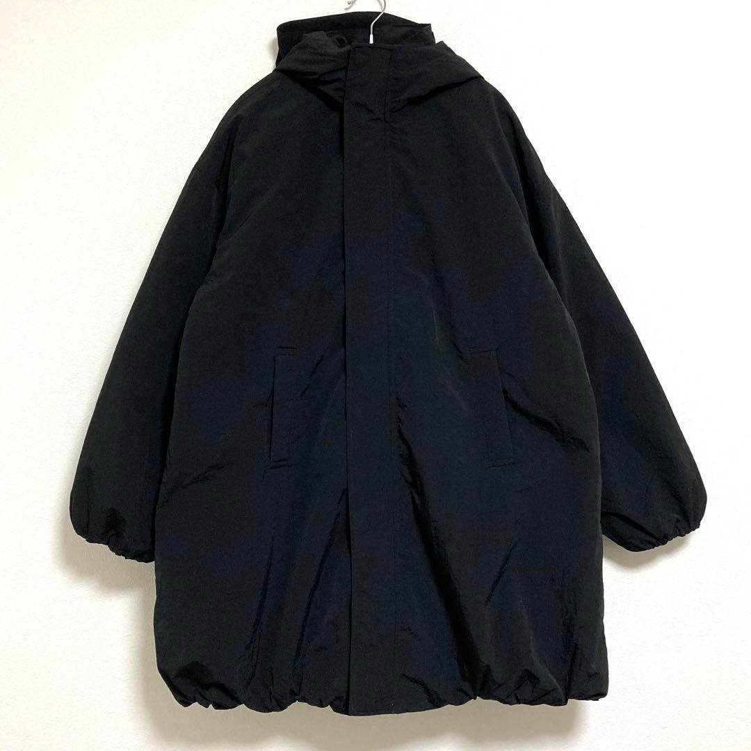 solamonat poche　フーデッドダウンコート　黒　F　ソラモナポッシェ