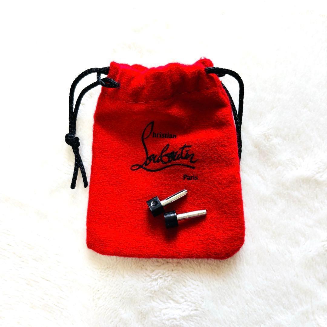 極美品 ルブタン パンプス 37 スタッズ ヒール 黒 レッドソール 購入