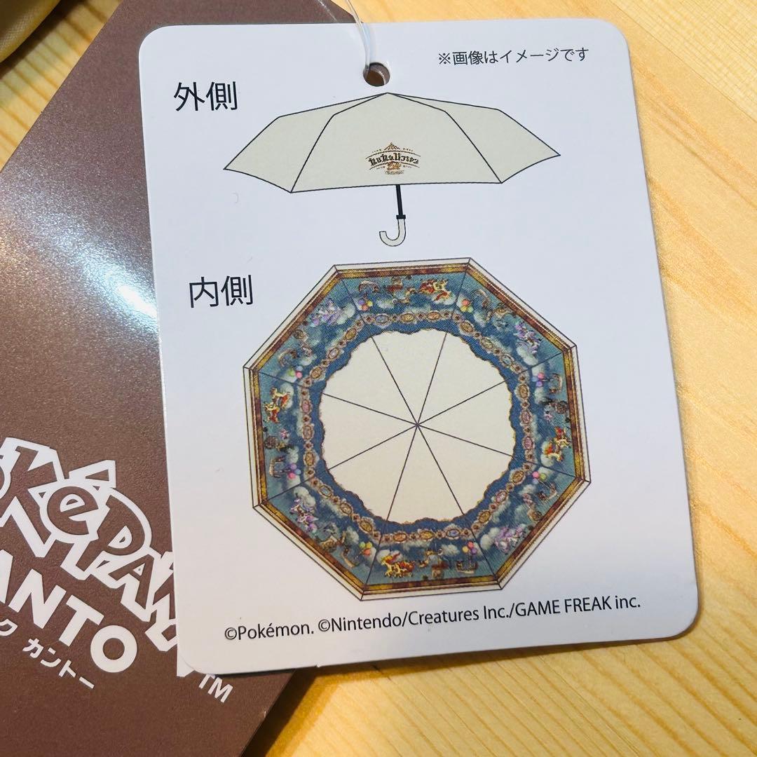 ポケパークカントー限定 晴雨兼用折りたたみ傘 ブイブイヴォヤージュ