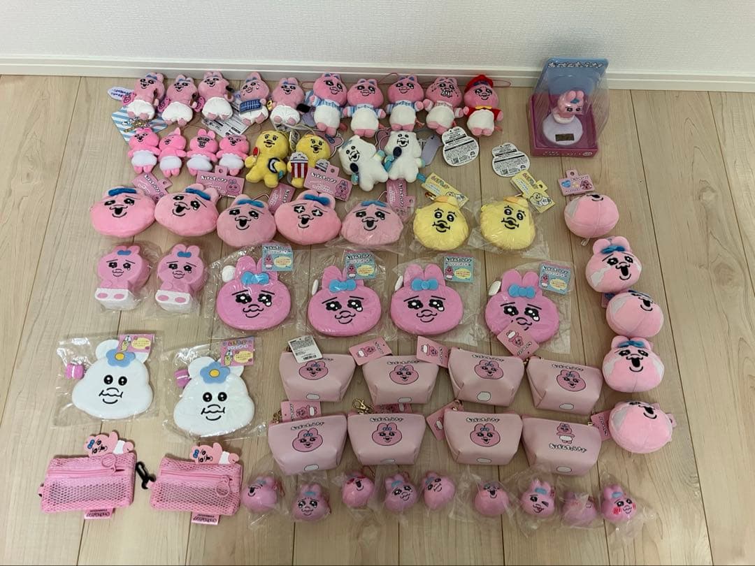 おぱんちゅうさぎ　んぽちゃむ　ぬいぐるみ　マスコット　グッズ　58点まとめ売り