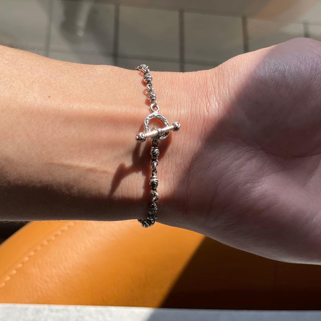 ARIZONA FREEDOM B-57b シルバー 唐草 ビーズ ブレスレット - メルカリ