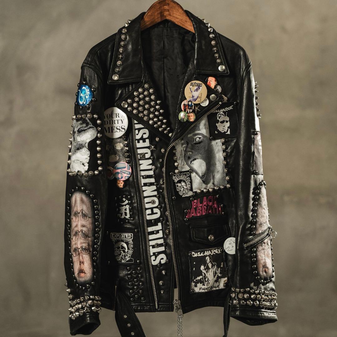 迫力 鋲ジャン 激レア 一点物 スタッズライダース 幻 - メルカリ