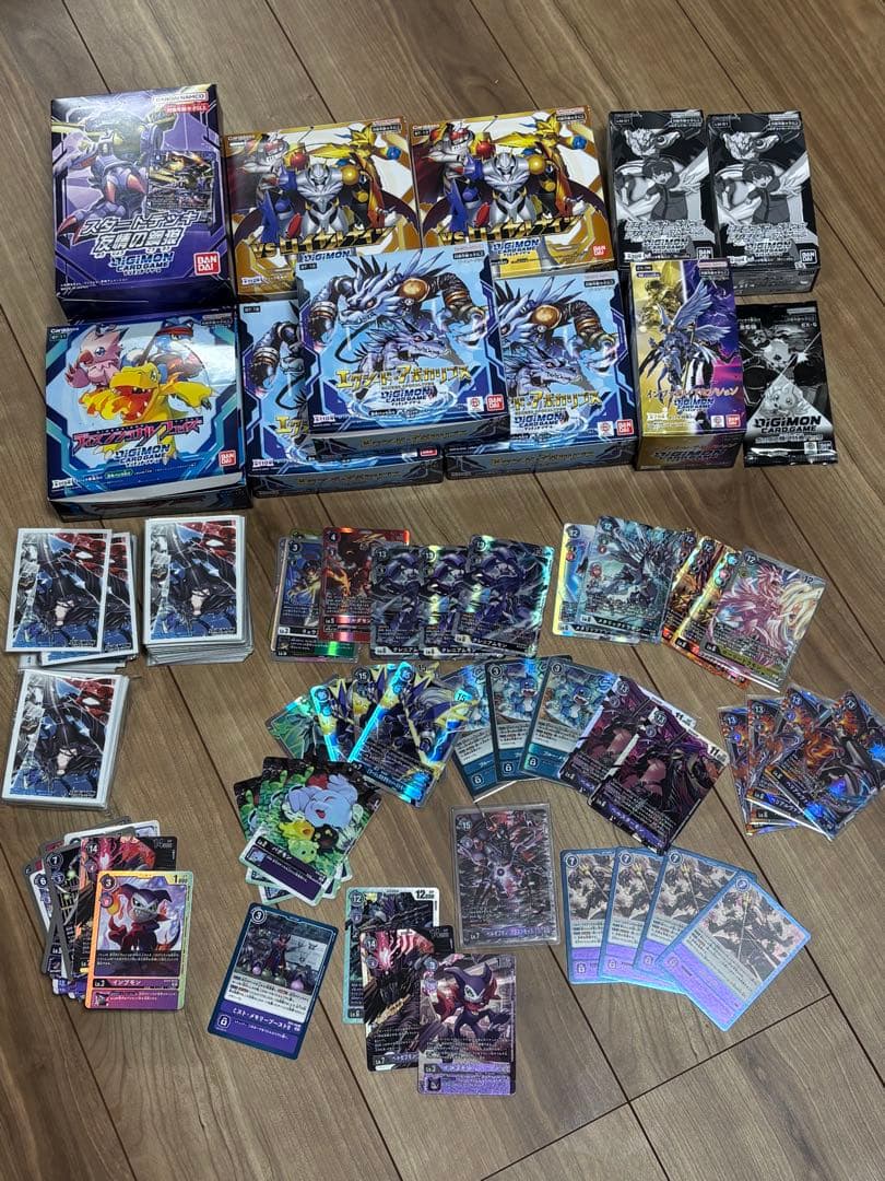 デジモンカード引退品　ベルスターモンデッキ、公式スリーブ　ウィズダムトレーニング