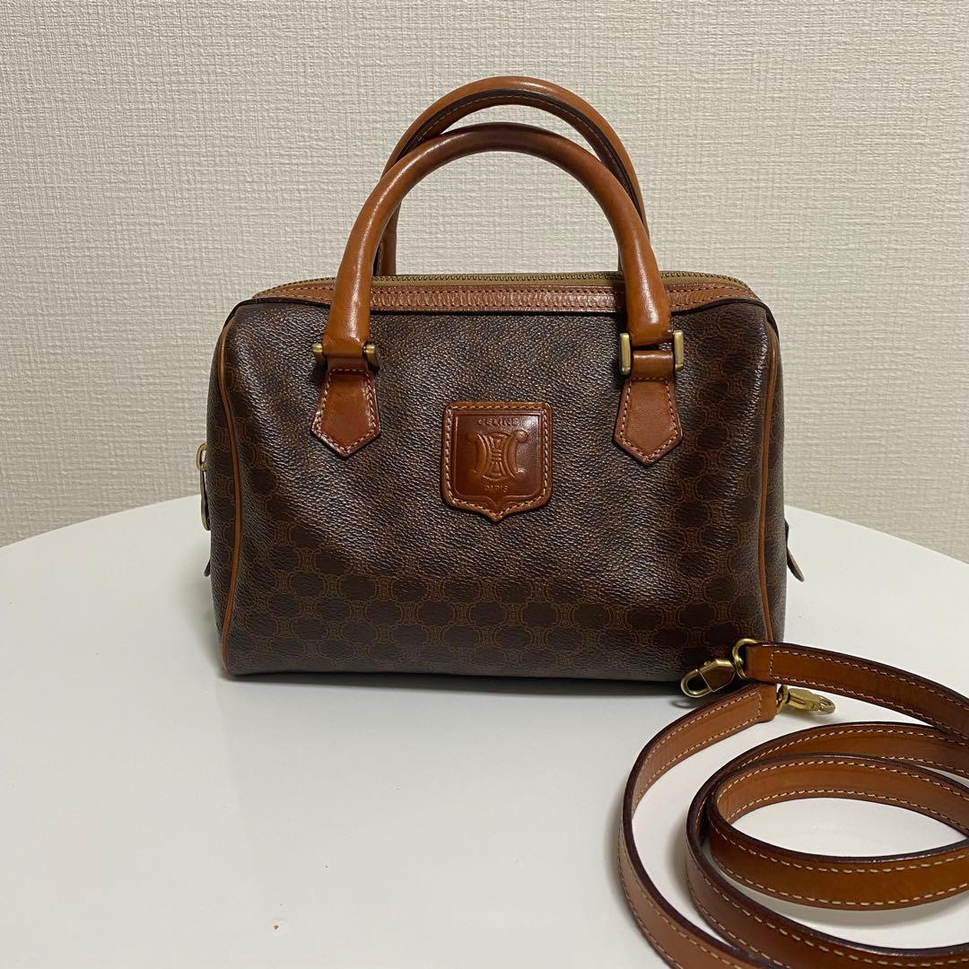 CELINE セリーヌ マカダム ミニボストン M12 ヴィンテージ 2way