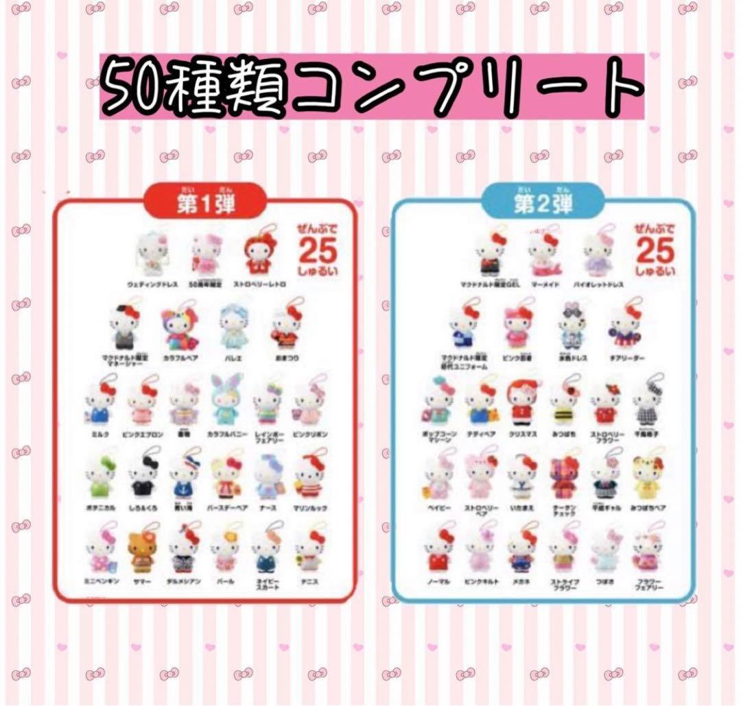 マクドナルド 50周年記念ハローキティ ハッピーセット フルコンプリートセット