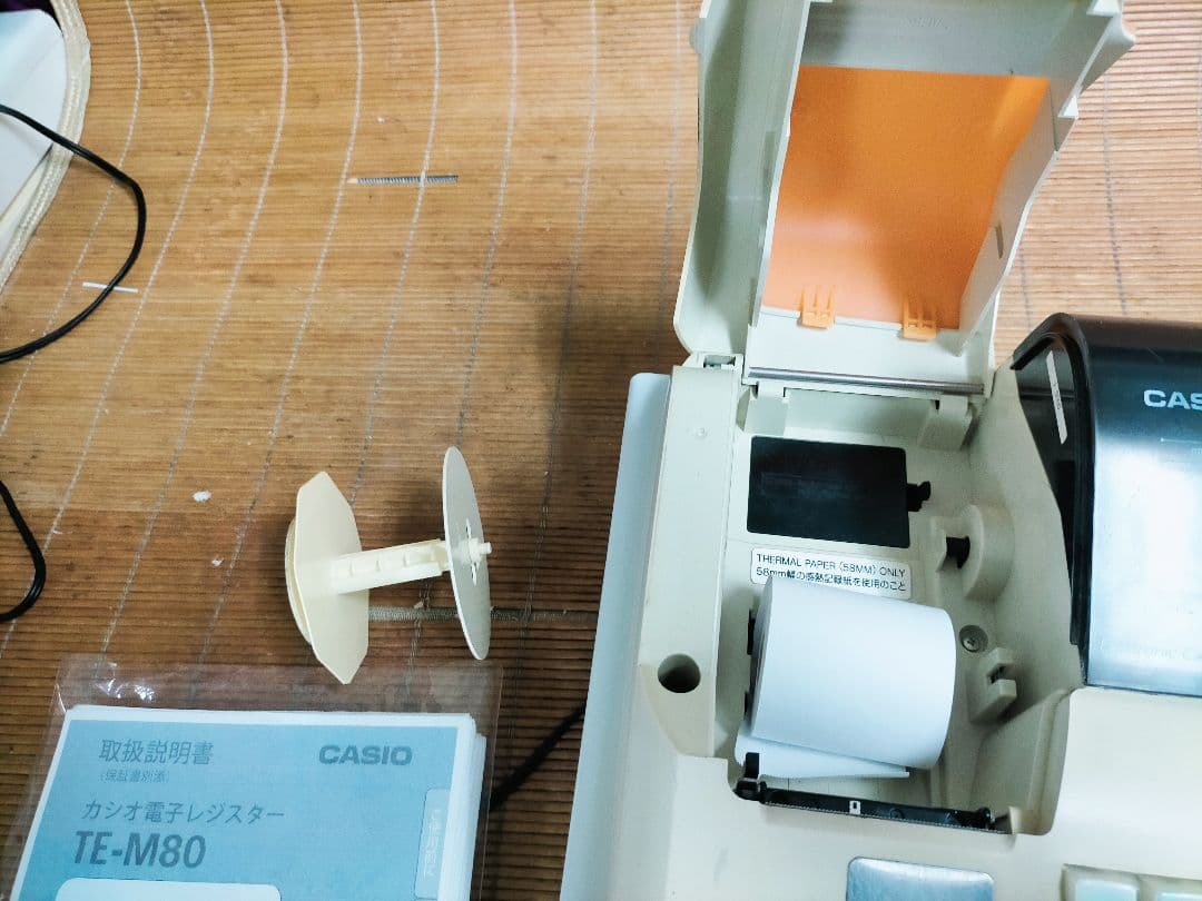 カシオレジスター TE-M80 中古品 人気機種感熱紙 送料無料 706806