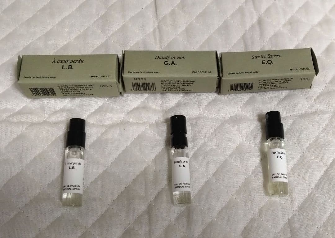 ドルセー香水　L.B/G.A/ E.Q　1.5ML